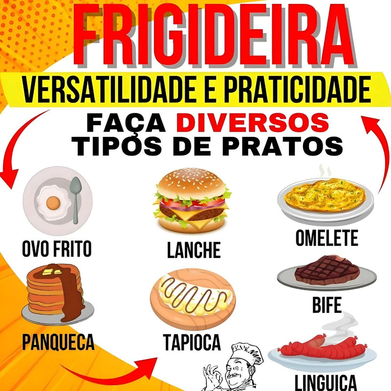 Frigideira Andorinha Chef Pro Antiaderente 3 em 1